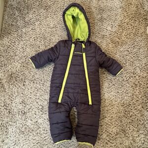 Weatherproof Performance Snowsuit Bunting Fleece Lined‎ Hooded Baby 12 Months